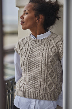 OLYMPE Sweater - 100% Cruelty Free Merino Wool in Beige - L'Envers