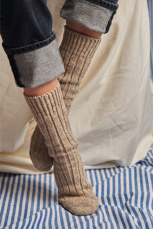 BERTHE Socks - 100% Natural Wool - L'Envers – L'ENVERS