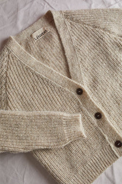 ANNA V-Neck Cardigan in Merino-Mohair Wool