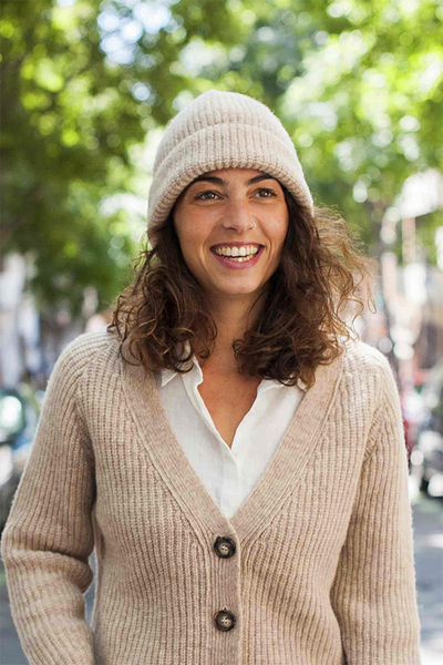 PAUL Beige Wool Beanie - 100% Cruelty Free Wool - L'Envers