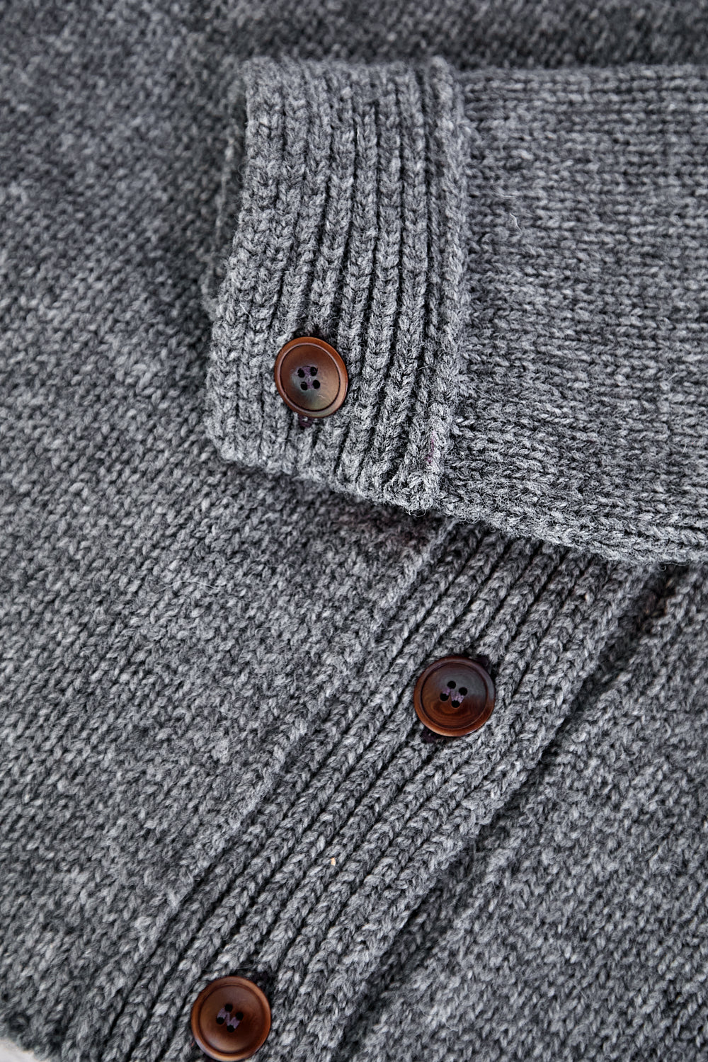 CALAMITY Veste en laine mérinos - Gris cendré