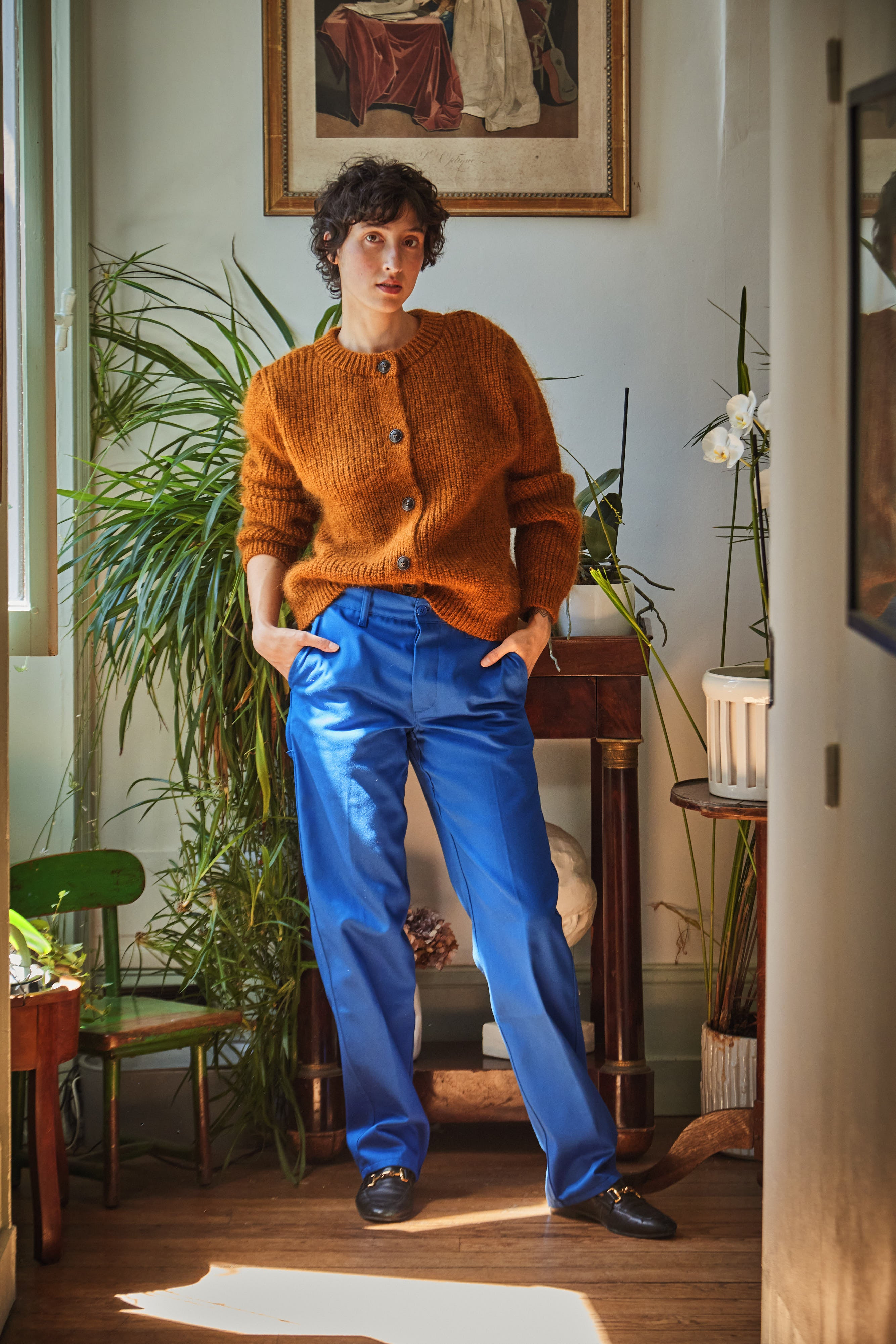 Pull CHARLOTTE - 100% Laine mérinos sans cruauté en AMBRE- Laine Mérinos Espagnole pull - L'Envers