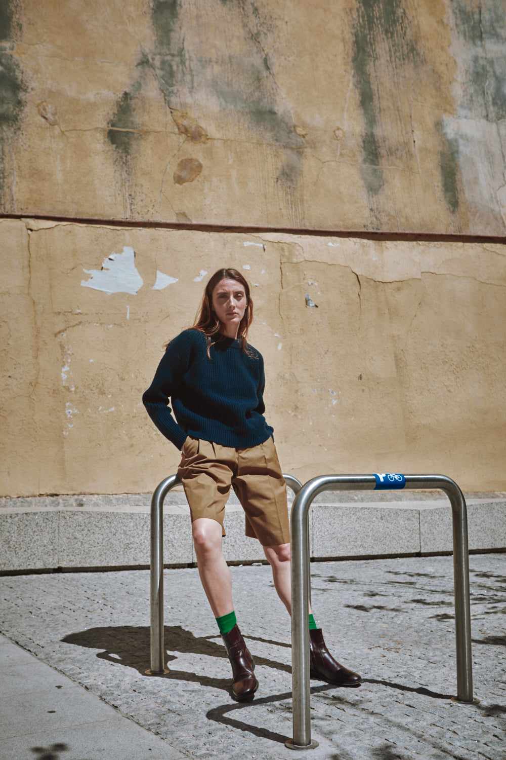 AGNÈS Pull raglan en laine mérinos - Marine