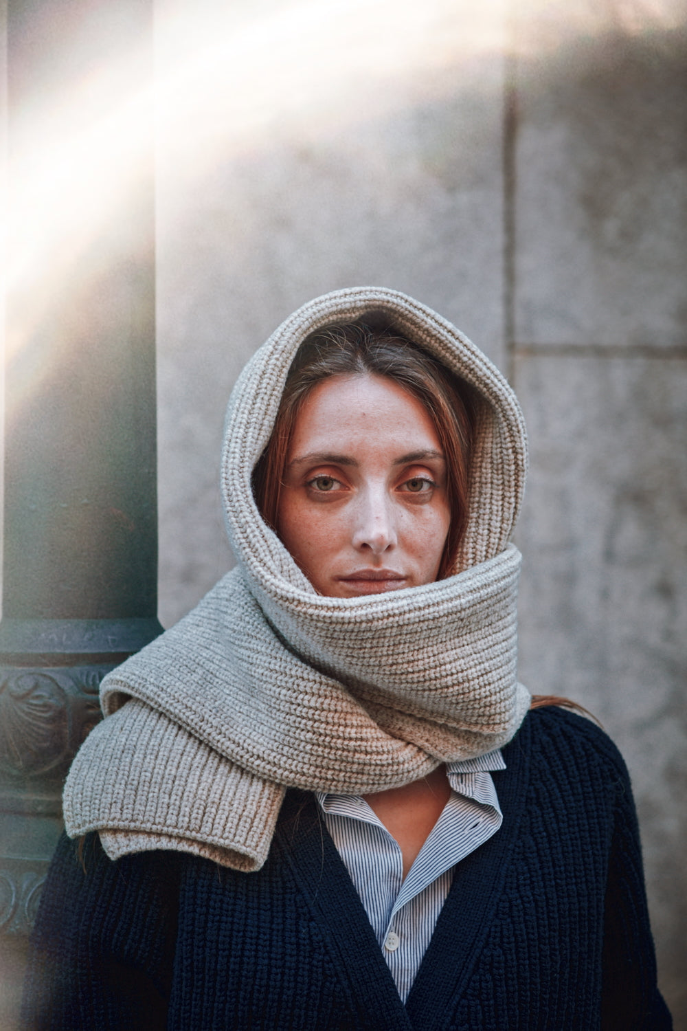 camille-laine-Écharpe-beige