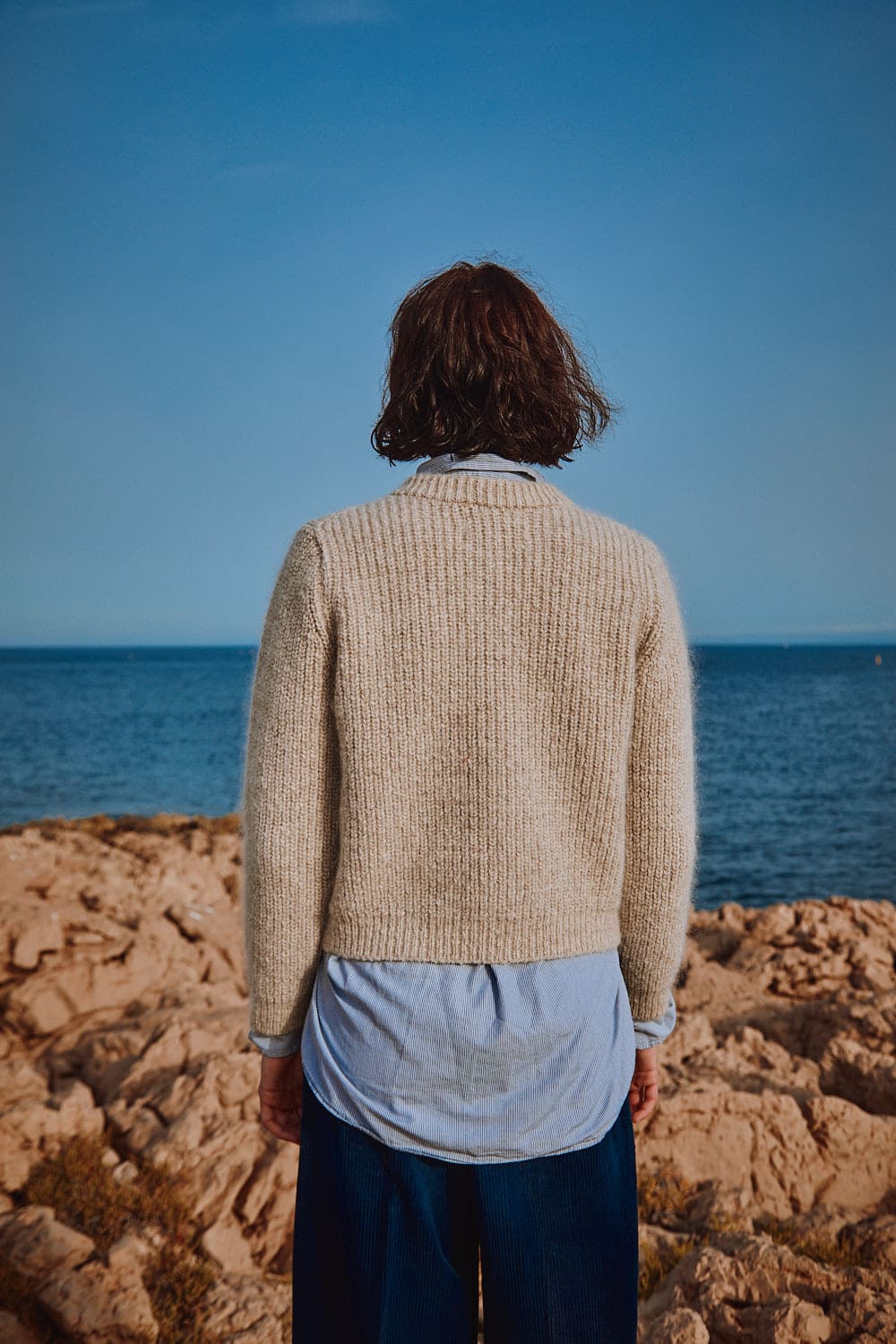 Cardigan CHARLOTTE - Mohair et laine mérinos sans cruauté - L'Envers - tricots durables