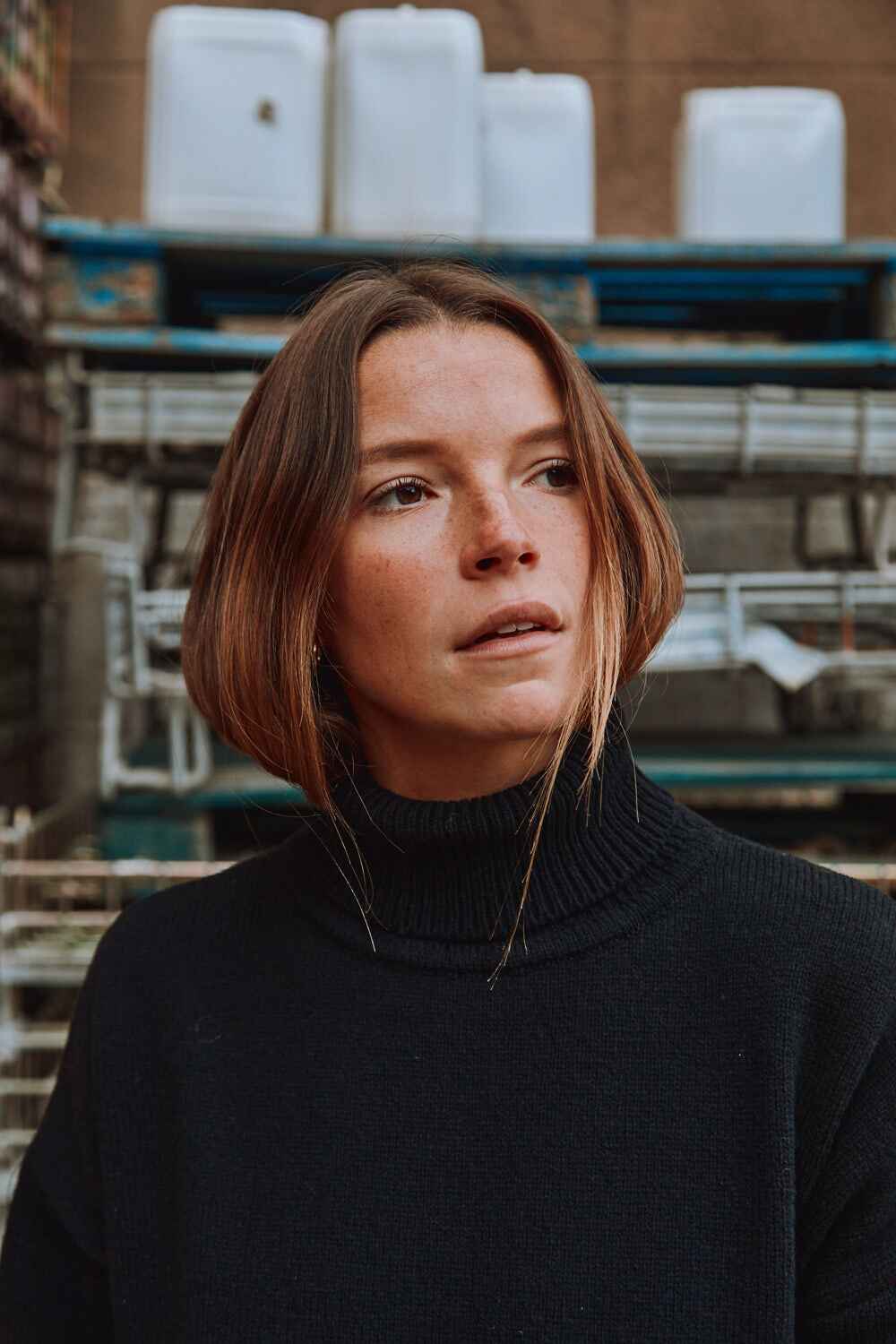 FREYA Robe en laine mérinos, noire - 100% Laine mérinos sans cruauté - L'Envers