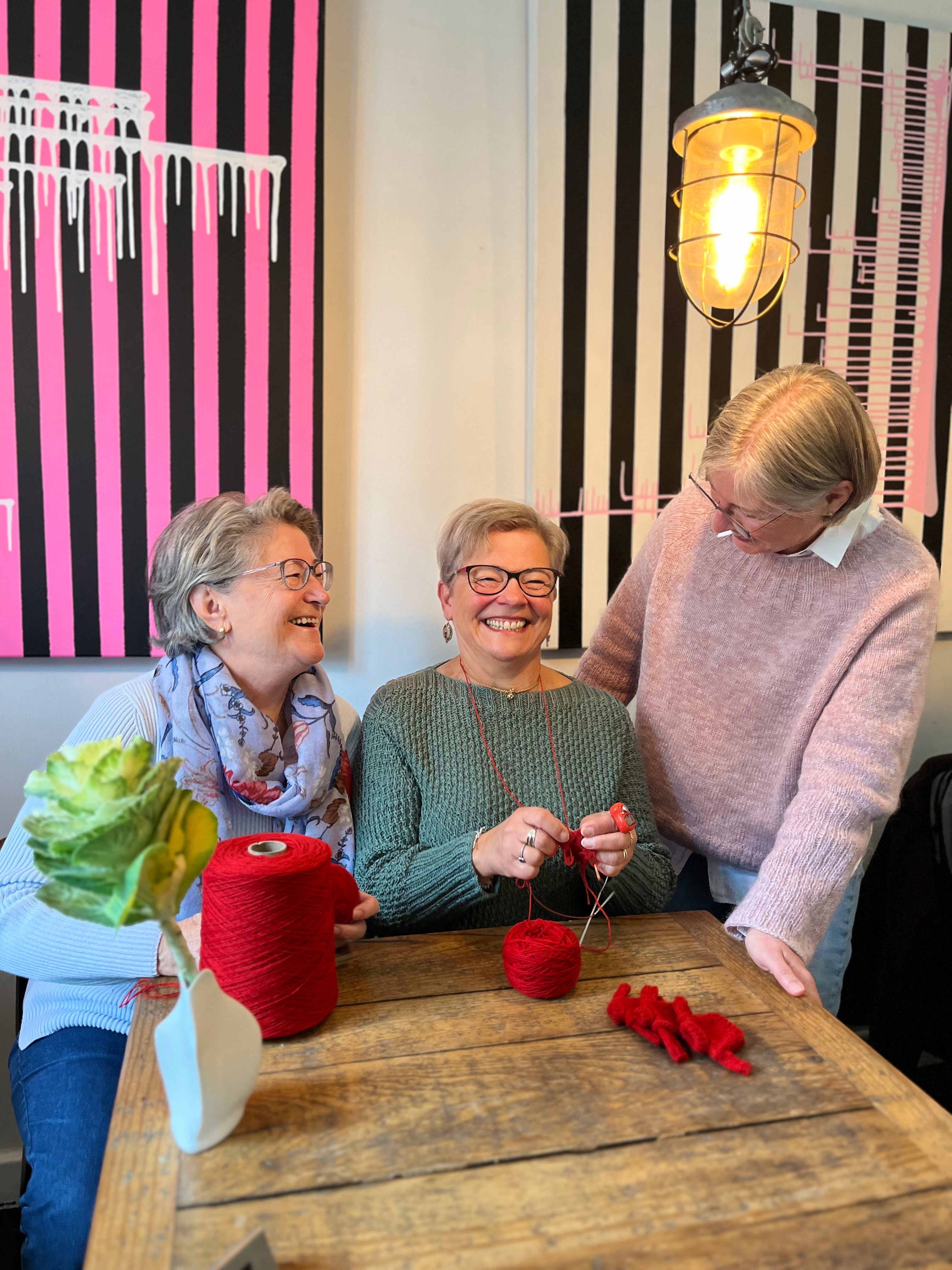 THERESE Mini Pull de Noël en laine mérinos - Rouge