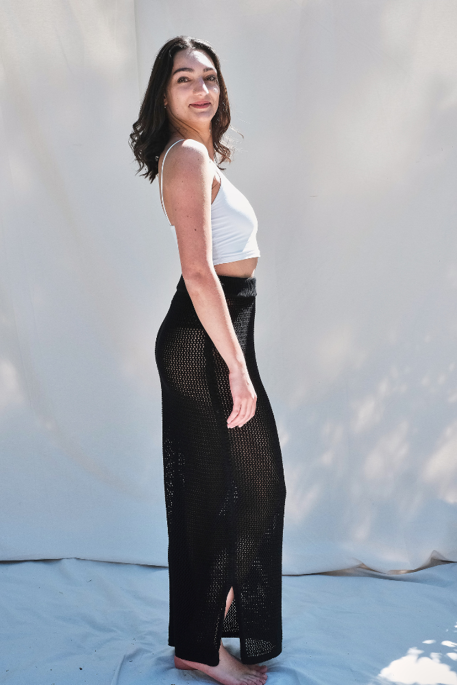 Article #252 - Jupe longue AMAIA en coton biologique - Noir