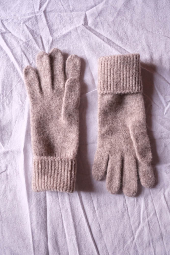 ANOUK Gants en laine mérinos - Beige (Livrés pour Noël)